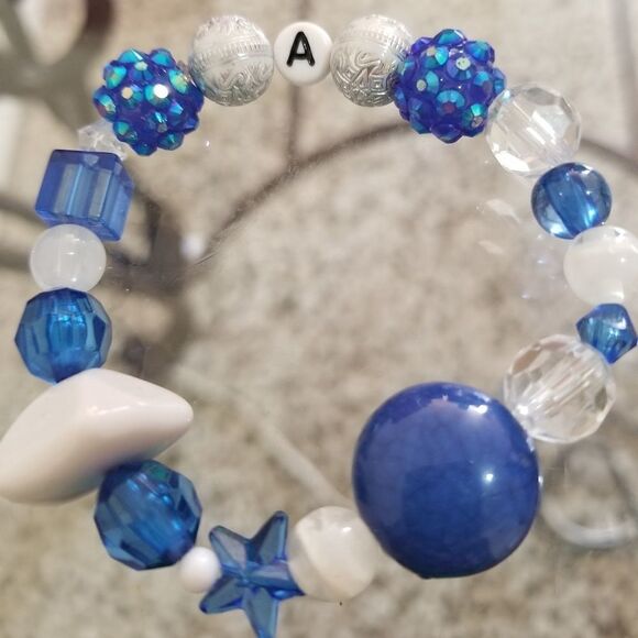 2 Letter special beaded custom made bracelet - Picture 3 of 3